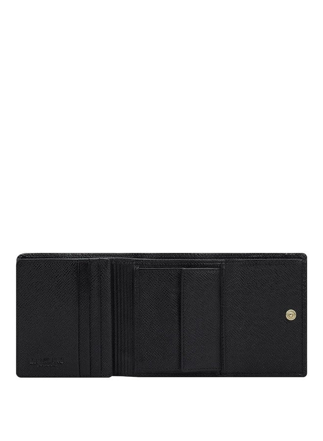 Da Milano Mini Leather Wallet for Women - Black - Image 5